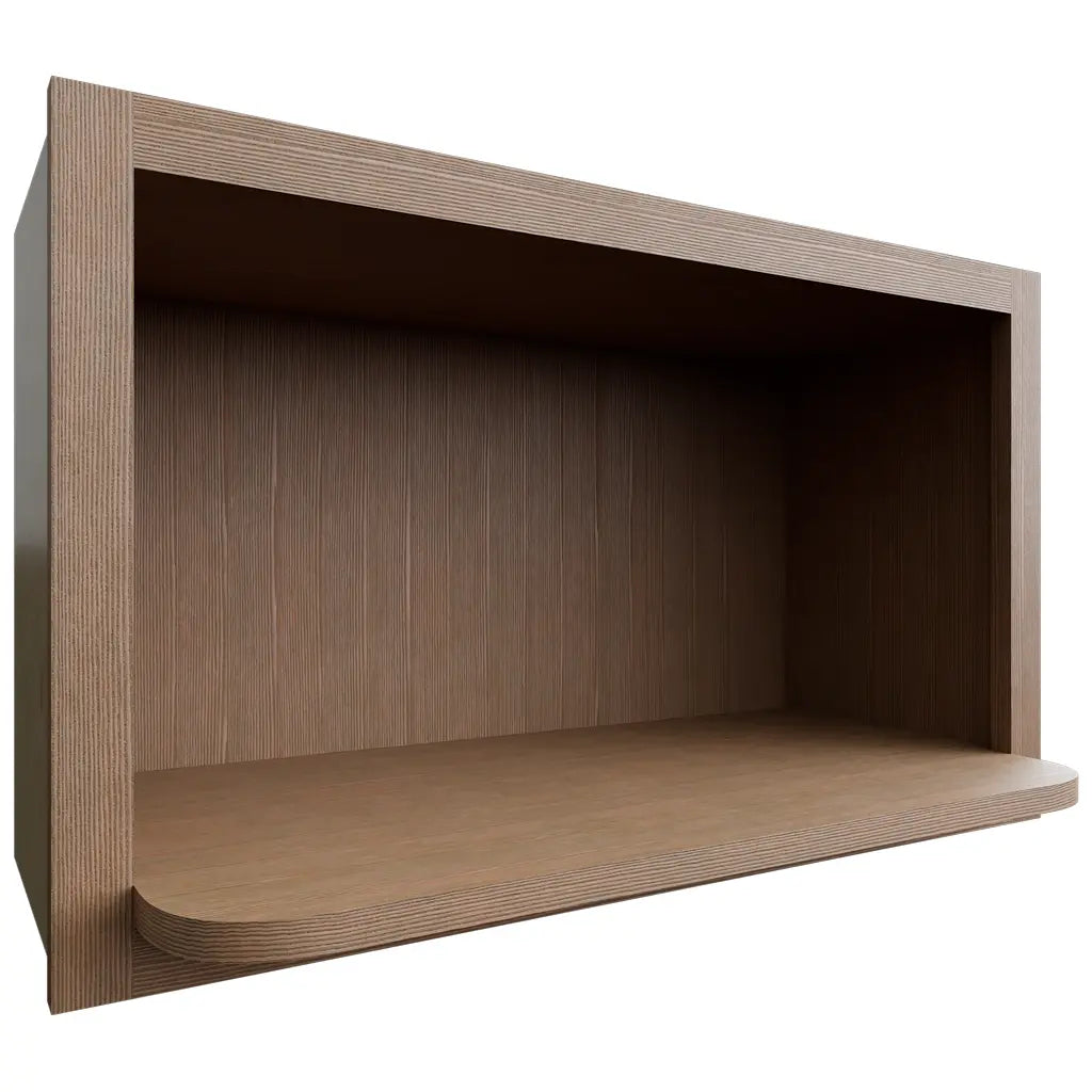 MW3018 ( Wall | Microwave Shelf Cabinet - 30"W X 18"H X 12"D ) | Canyon Oak