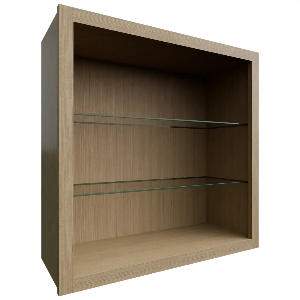 NDW3030 ( Wall | Standard No Door Cabinet - 30"W X 30"H X 12"D ) | Desert Oak