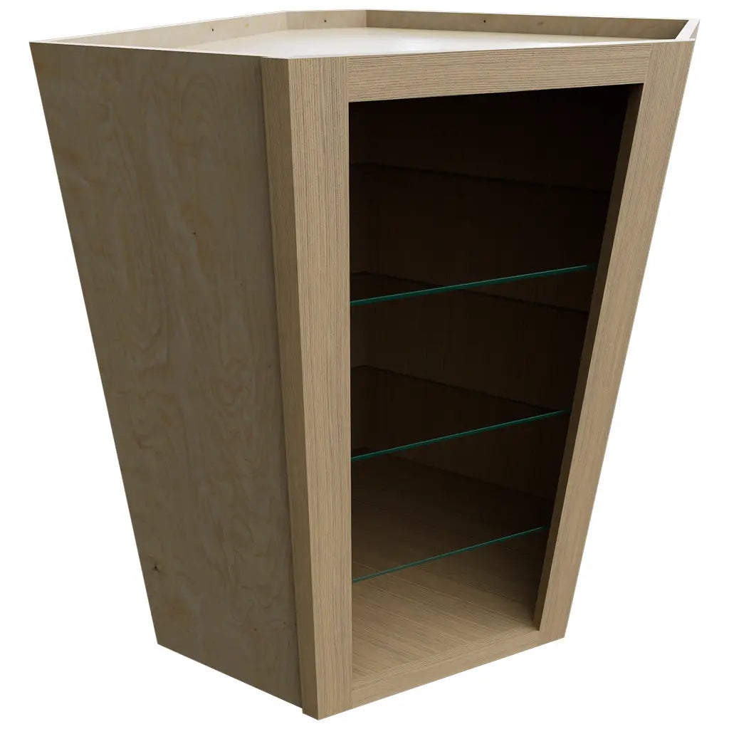 NDWDC2436 ( Wall Corner | Diagonal No Door Cabinet - 24"W X 36"H X 24"D ) | Desert Oak