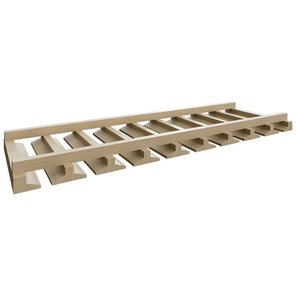STMW36 ( Wall | Stemware Rack - 36"W X 1-3/4"H X 12"D ) | Desert Oak
