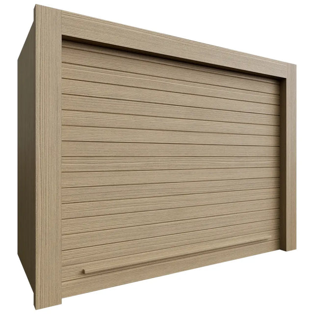 WAG2418 (Pared | Garaje para electrodomésticos - 61 cm de ancho x 45 cm de alto x 30 cm de profundidad) | Roble desierto