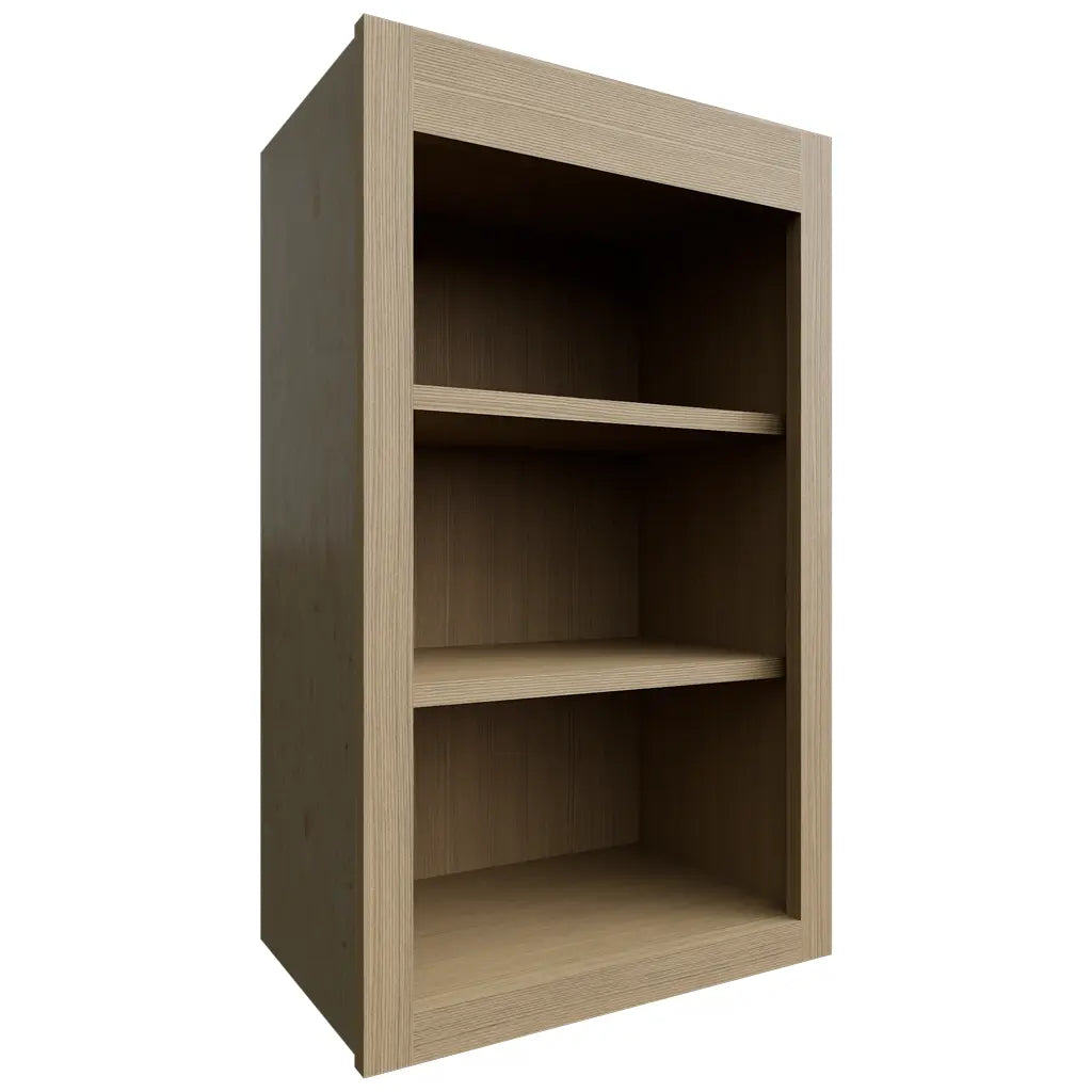 WOS1830 ( Wall | Open Shelf - 18"W X 30"H X 12"D ) | Luxe Desert Oak