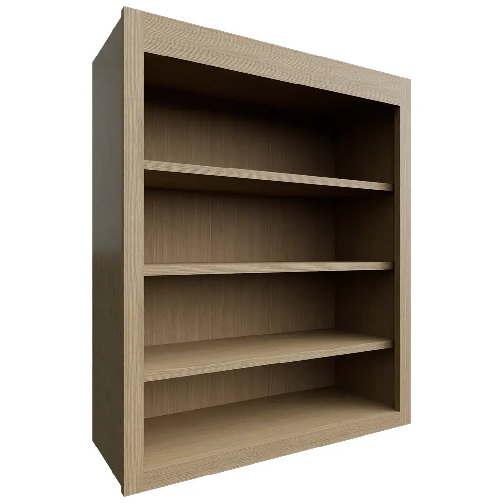 WOS3036 ( Wall | Open Shelf - 30"W X 36"H X 12"D ) | Luxe Desert Oak