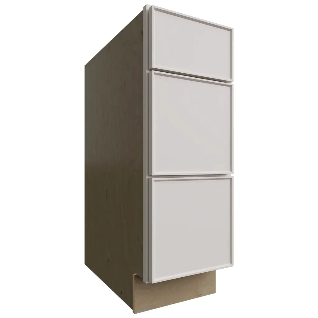 DB12 - Base - 3 Drawers Cabinet - 12 W X 34-1 2 H X 24 D - Echo Dove