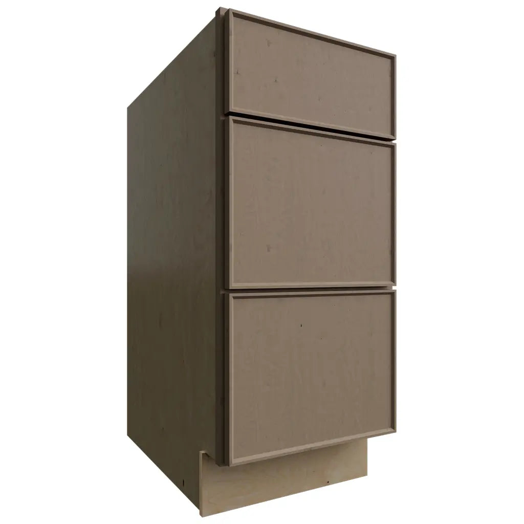 DB15 - Base - 3 Drawers Cabinet - 15 W X 34-1 2 H X 24 D - Echo Mocha