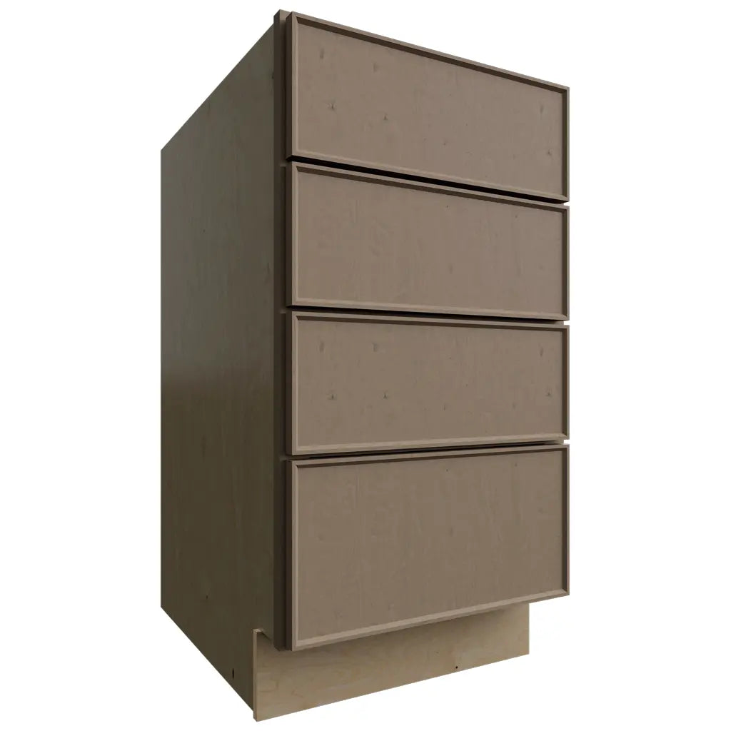 DB18-4 - Base - 4 Drawers Cabinet - 18 W X 34-1 2 H X 24 D - Echo Mocha