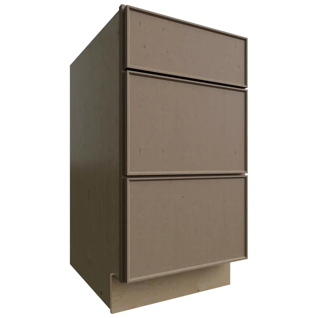 DB18 - Base - 3 Drawers Cabinet - 18 W X 34-1 2 H X 24 D - Echo Mocha