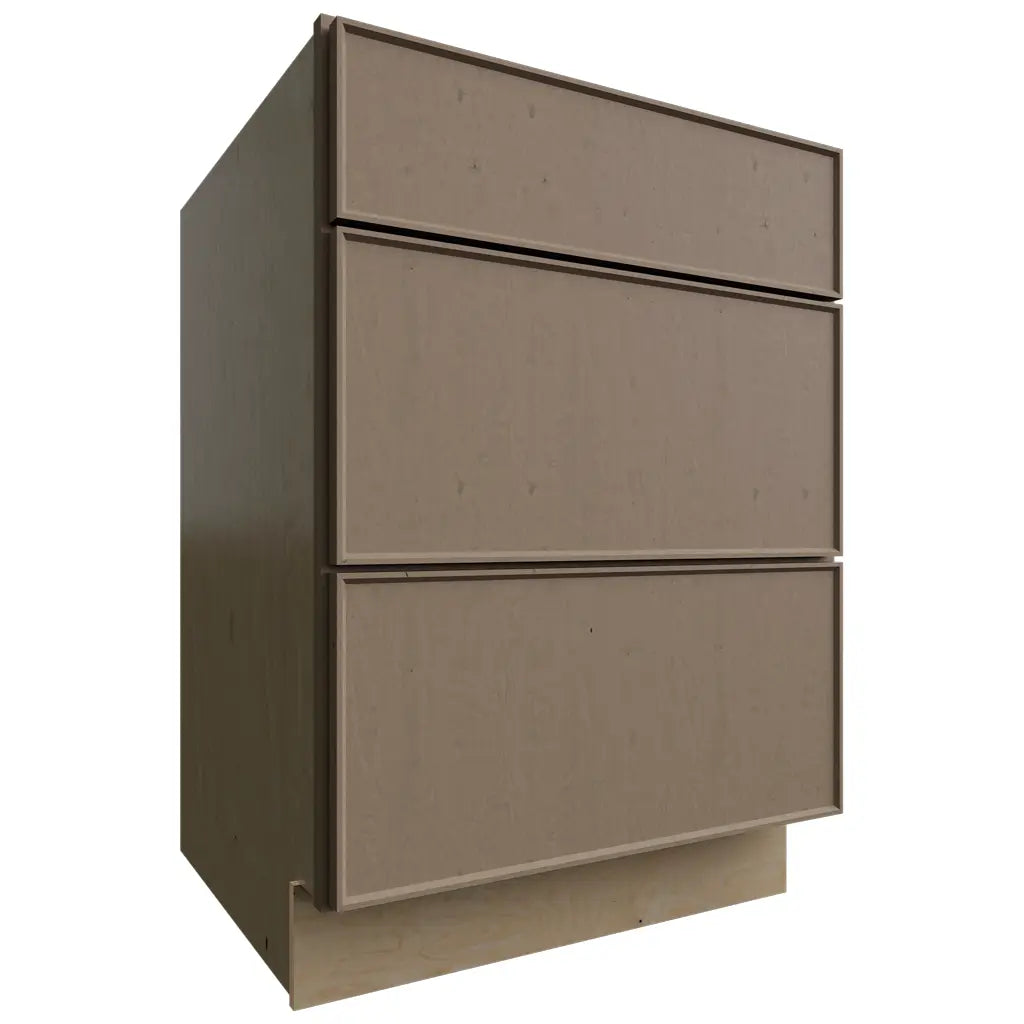 DB24 - Base - 3 Drawers Cabinet - 24 W X 34-1 2 H X 24 D - Echo Mocha