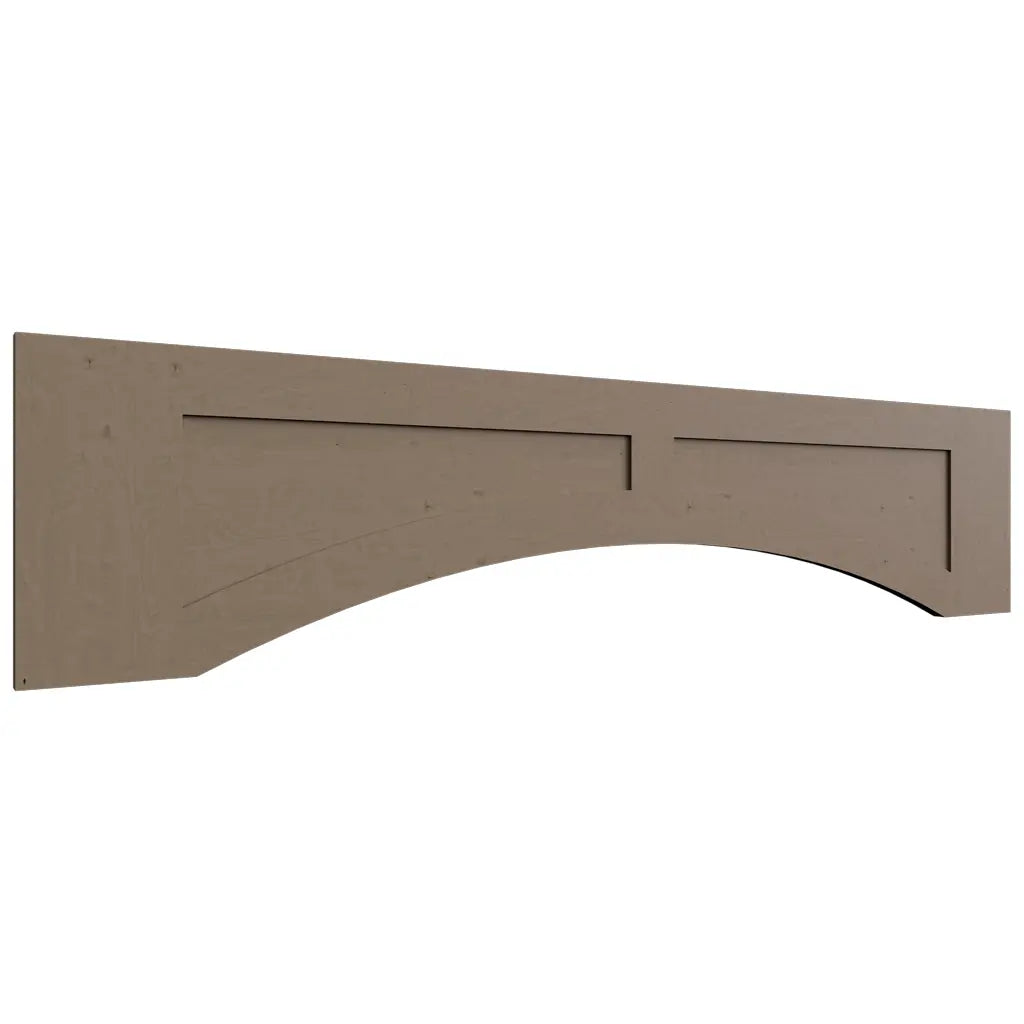 VARP54 - Wall - Arched Recessed Valance - 54 W X 12 H X 3 4 T - Echo Mocha