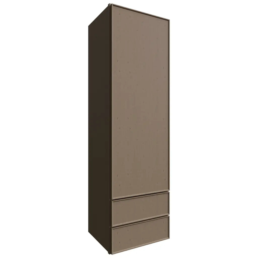 WD1860 - Wall - Drawer Cabinet - 18 W X 60 H X 15 D - Echo Mocha
