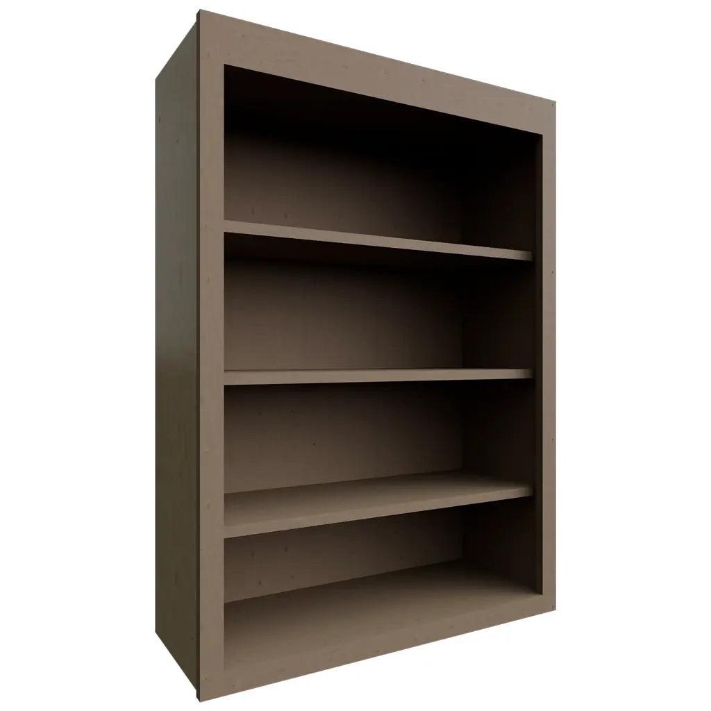 WOS3042 - Wall - Open Shelf - 30 W X 42 H X 12 D - Echo Mocha