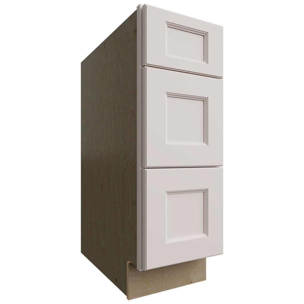 DB12 - Base - 3 Drawers Cabinet - 12 W X 34-1 2 H X 24 D - Fusion Dove