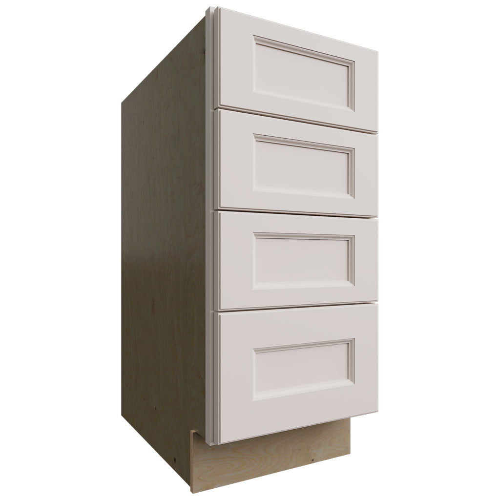 DB15-4 - Base - 4 Drawers Cabinet - 15 W X 34-1 2 H X 24 D - Fusion Dove