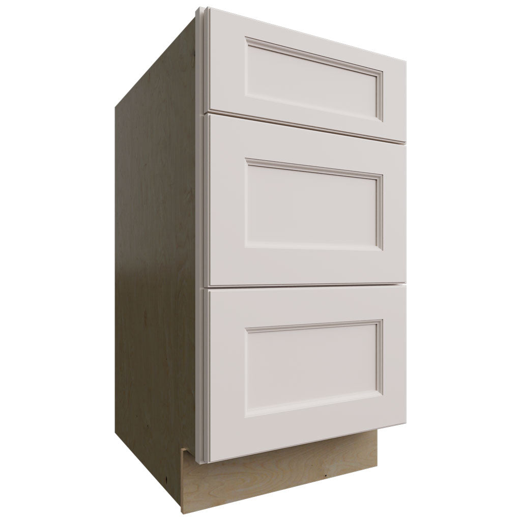 DB18 - Base - 3 Drawers Cabinet - 18 W X 34-1 2 H X 24 D - Fusion Dove