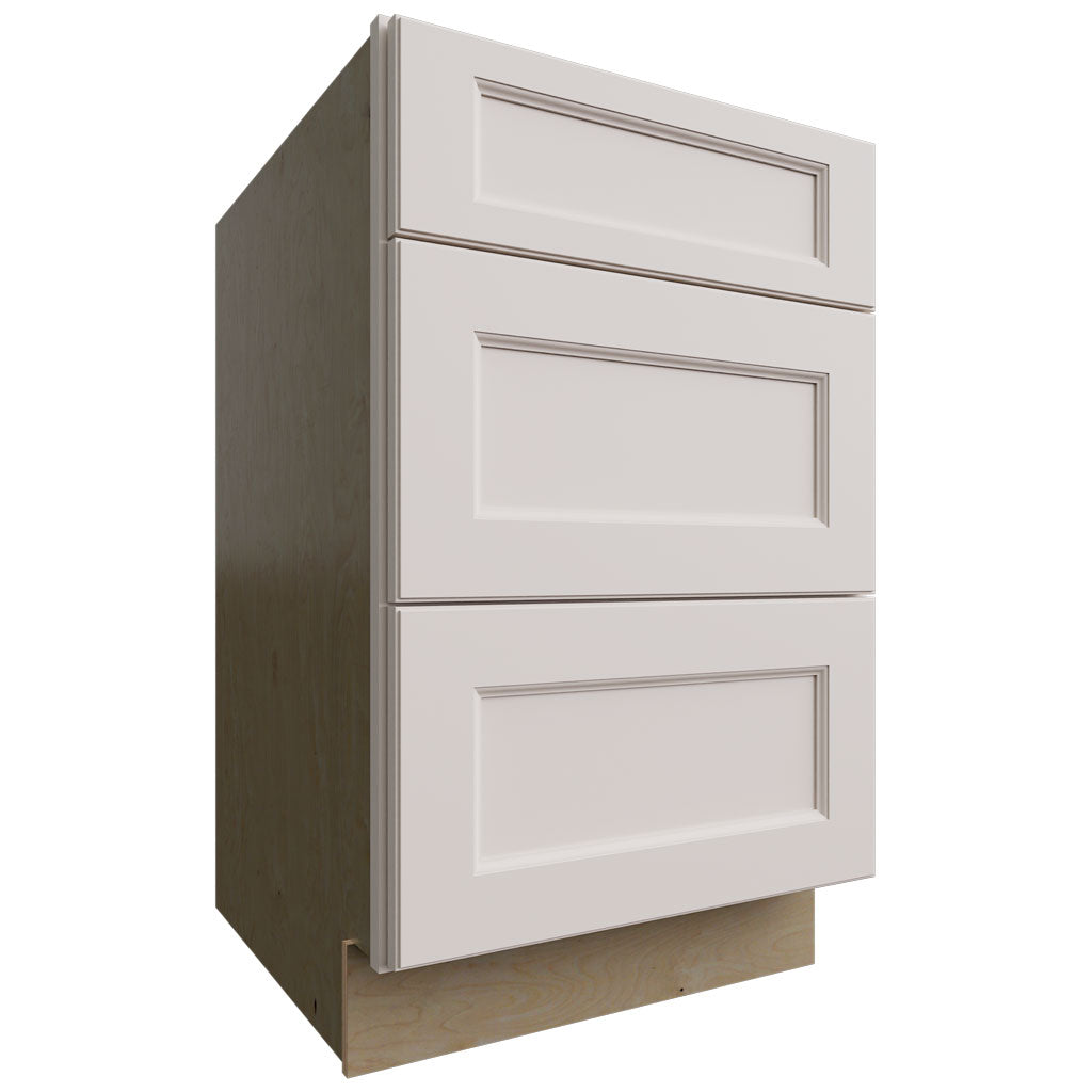 DB21 - Base - 3 Drawers Cabinet - 21 W X 34-1 2 H X 24 D - Fusion Dove