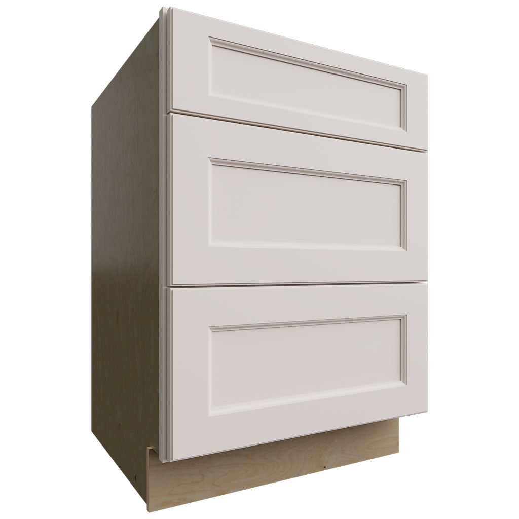DB24 - Base - 3 Drawers Cabinet - 24 W X 34-1 2 H X 24 D - Fusion Dove