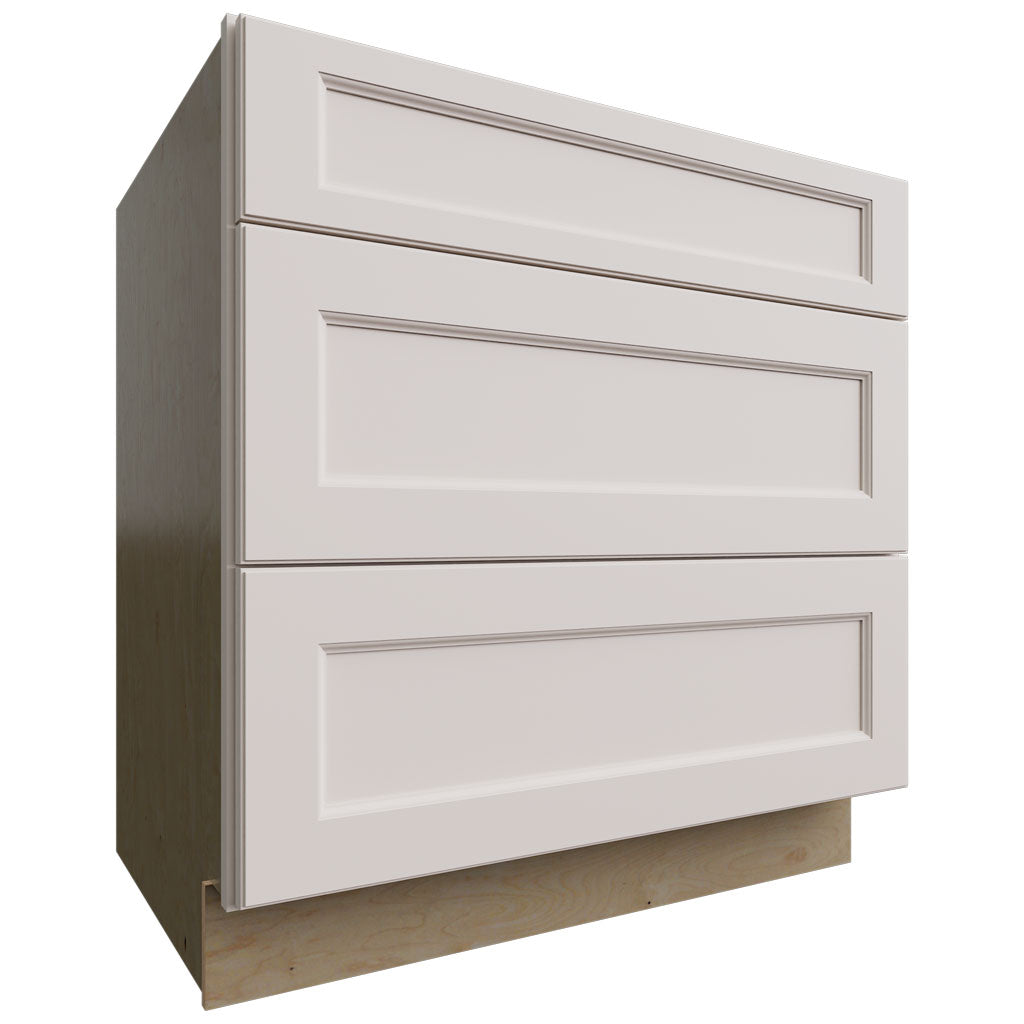 DB33 - Base - 3 Drawers Cabinet - 33 W X 34-1 2 H X 24 D - Fusion Dove