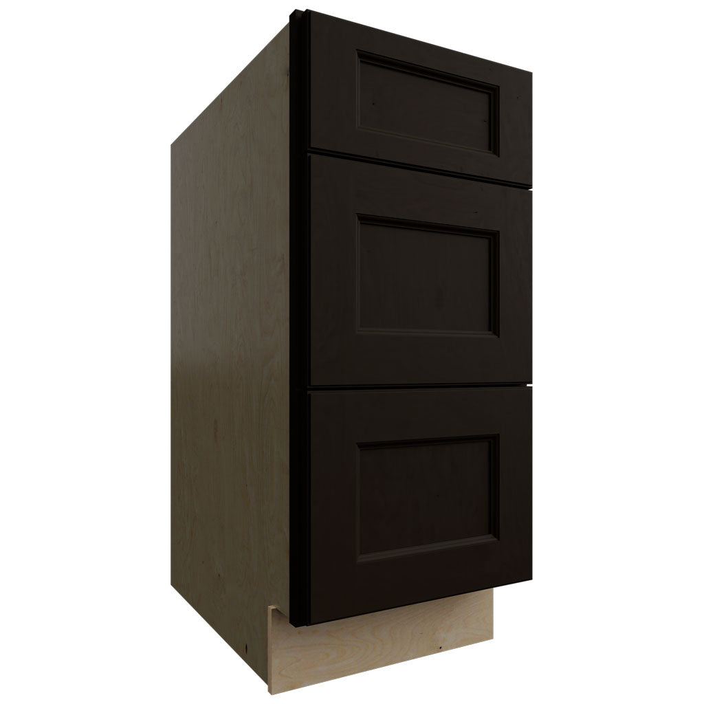 DB15 - Base - 3 Drawers Cabinet - 15 W X 34-1 2 H X 24 D - Fusion Kona