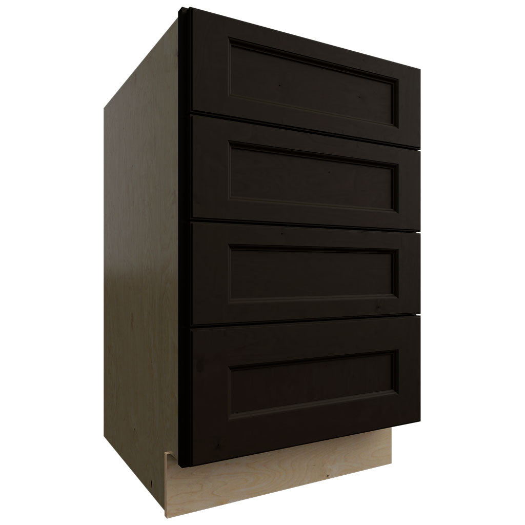 DB21-4 - Base - 4 Drawers Cabinet - 21 W X 34-1 2 H X 24 D - Fusion Kona