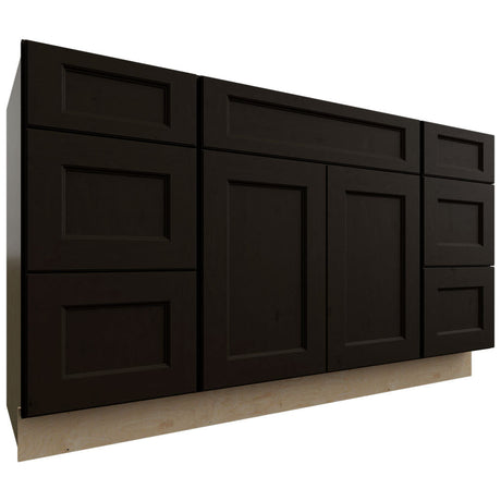 VSD60SINGLE - Vanity - Combo Cabinet - 60 W X 34-1 2 H X 21 D - Fusion Kona