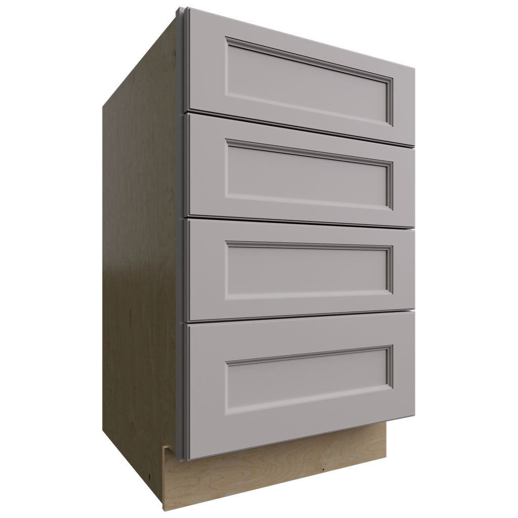 DB21-4 - Base - 4 Drawers Cabinet - 21 W X 34-1 2 H X 24 D - Fusion Nickel