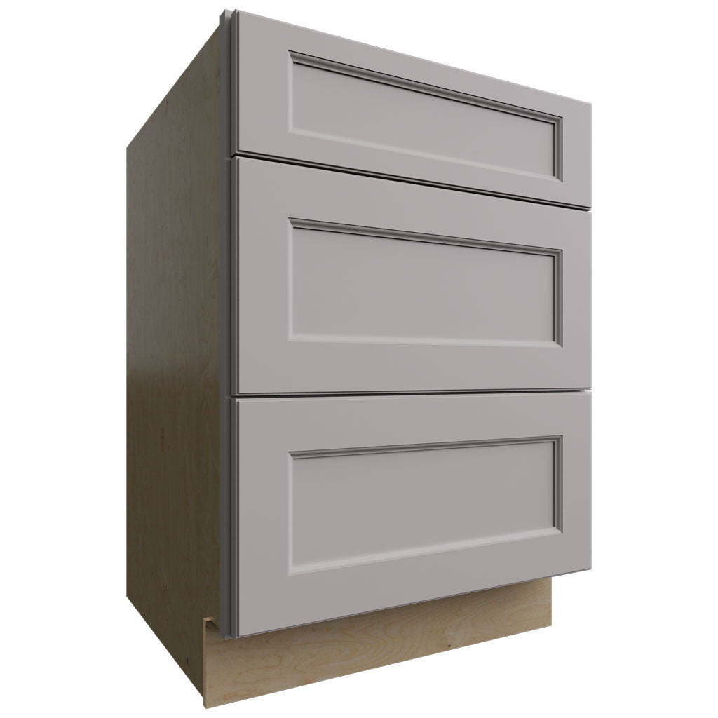 DB24 - Base - 3 Drawers Cabinet - 24 W X 34-1 2 H X 24 D - Fusion Nickel