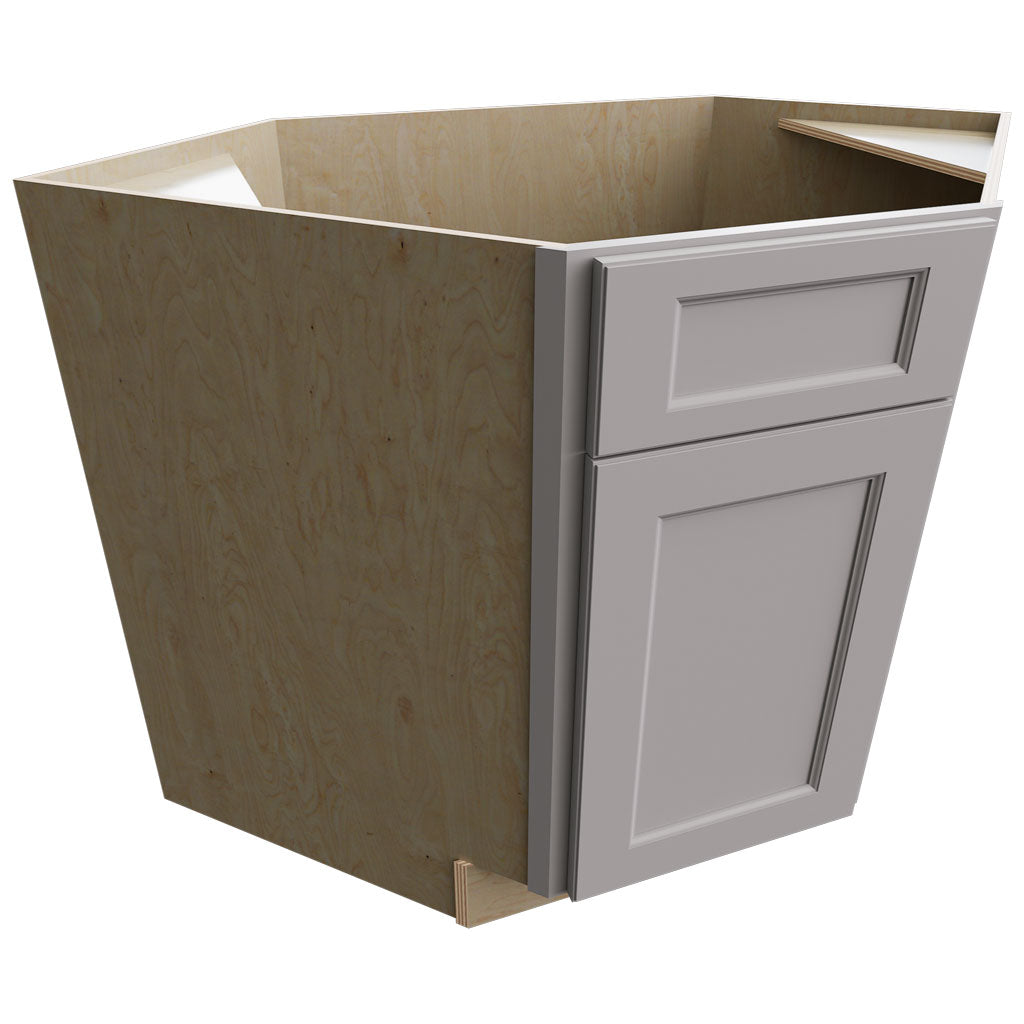 DSB36 - Base Corner - Diagonal Sink Cabinet - 36 W X 34-1 2 H X 36 D - Fusion Nickel