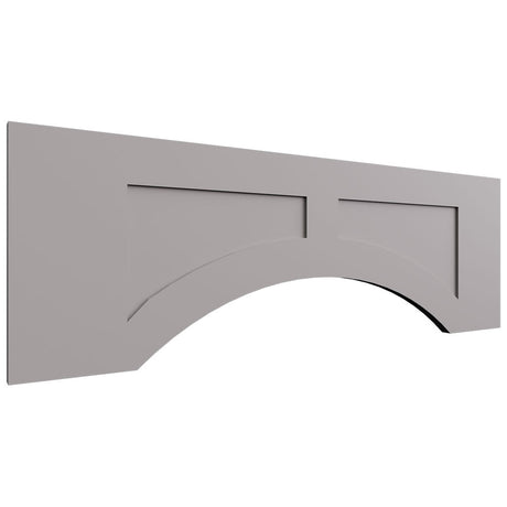VARP36 - Wall - Arched Recessed Valance - 36 W X 12 H X 3 4 T - Fusion Nickel