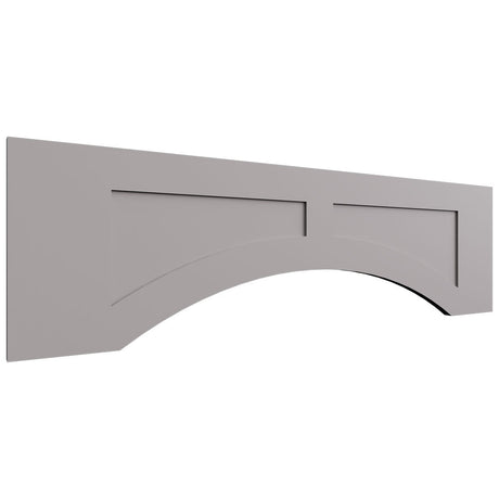 VARP42 - Wall - Arched Recessed Valance - 42 W X 12 H X 3 4 T - Fusion Nickel