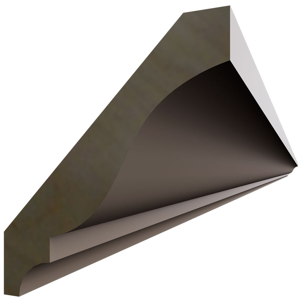 CM-6 - Crown Molding - 96 W X 3-3 8 H X 2-1 2 D - Oyster