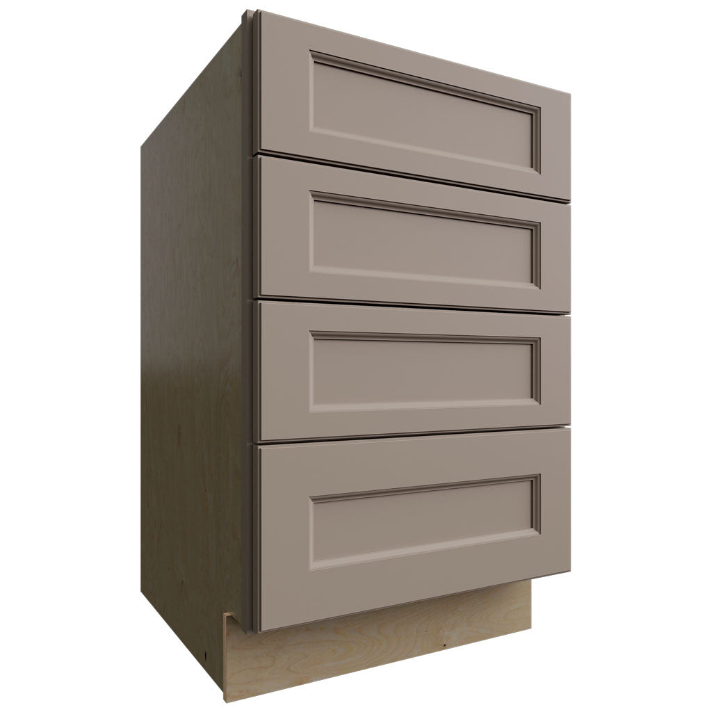 DB21-4 - Base - 4 Drawers Cabinet - 21 W X 34-1 2 H X 24 D - Fusion Oyster