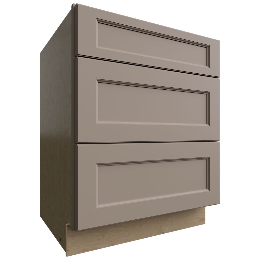DB27 - Base - 3 Drawers Cabinet - 27 W X 34-1 2 H X 24 D - Fusion Oyster