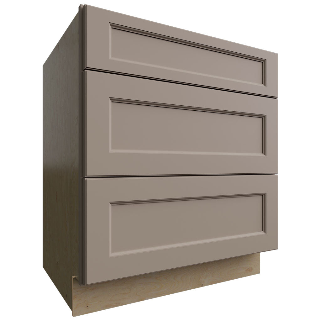 DB30 - Base - 3 Drawers Cabinet - 30 W X 34-1 2 H X 24 D - Fusion Oyster