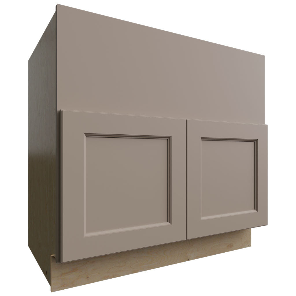FS36 - Base - Farm Sink Cabinet - 36 W X 34-1 2 H X 24 D - Fusion Oyster