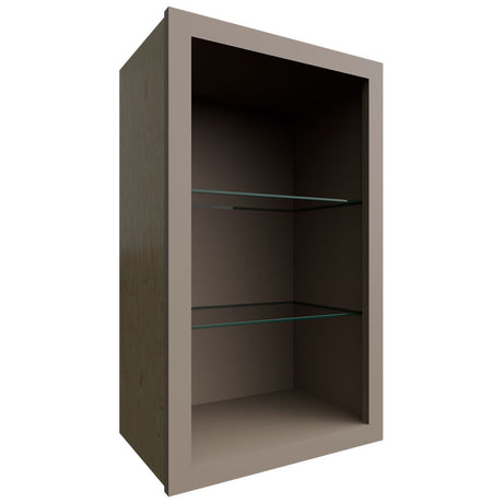 NDW1830 - Wall - Standard No Door Cabinet - 18 W X 30 H X 12 D - Oyster