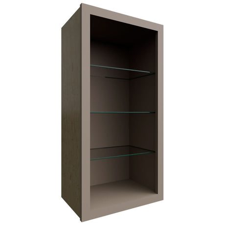 NDW1836 - Wall - Standard No Door Cabinet - 18 W X 36 H X 12 D - Oyster