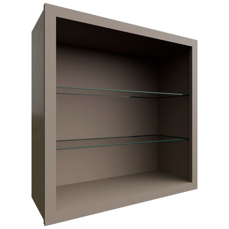 NDW3030 - Wall - Standard No Door Cabinet - 30 W X 30 H X 12 D - Oyster