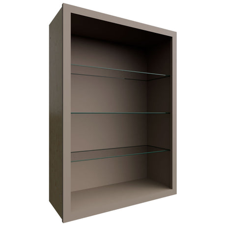 NDW3042 - Wall - Standard No Door Cabinet - 30 W X 42 H X 12 D - Oyster