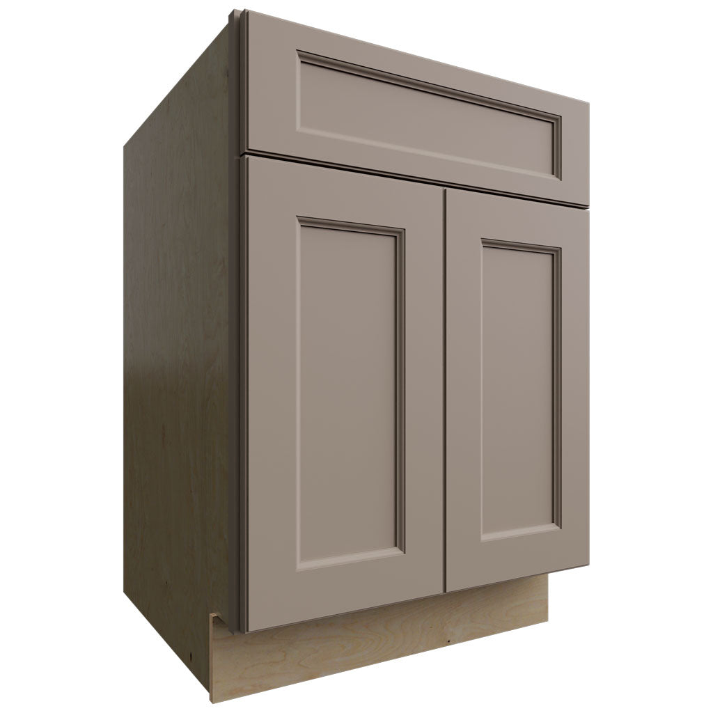 SB24 - Base - Sink Cabinet - 24 W X 34-1 2 H X 24 D - Fusion Oyster