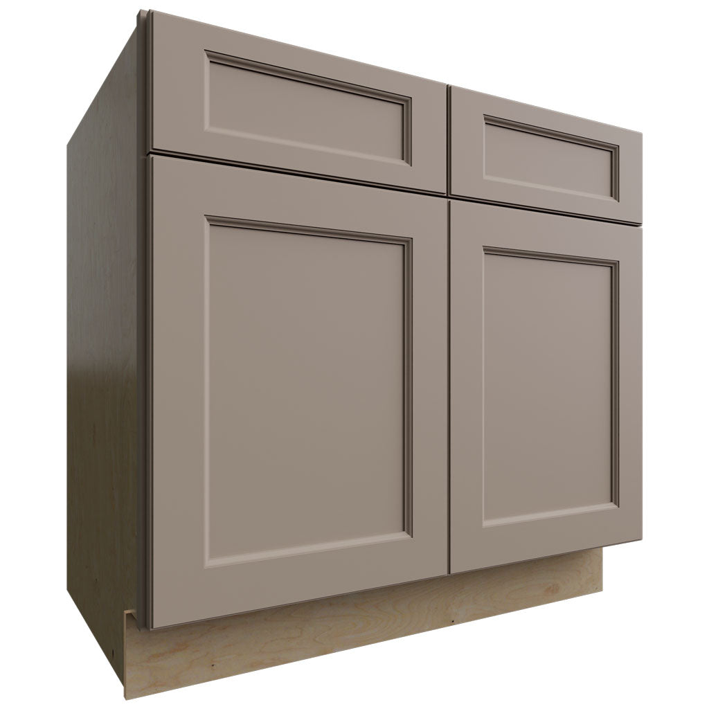 SB36 - Base - Sink Cabinet - 36 W X 34-1 2 H X 24 D - Fusion Oyster