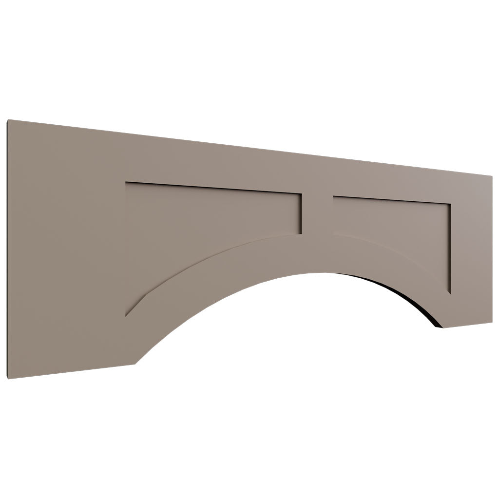 VARP36 - Wall - Arched Recessed Valance - 36 W X 12 H X 3 4 T - Fusion Oyster