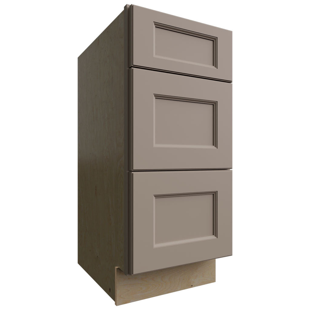 VDB15-34 - Vanity - Drawer Cabinet - 15 W X 34-1 2 H X 21 D - Fusion Oyster