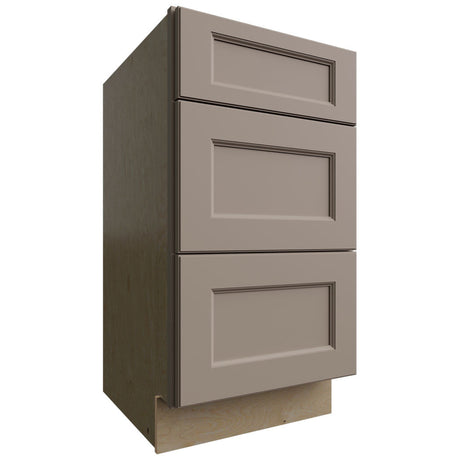VDB18-34 - Vanity - Drawer Cabinet - 18 W X 34-1 2 H X 21 D - Fusion Oyster