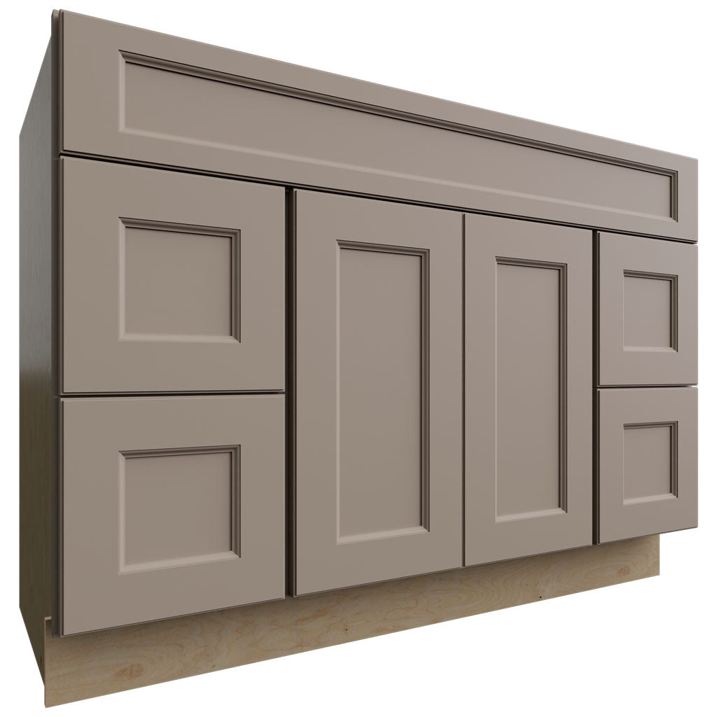 VSD48 - Vanity - Combo Cabinet - 48 W X 34-1 2 H X 21 D - Fusion Oyster