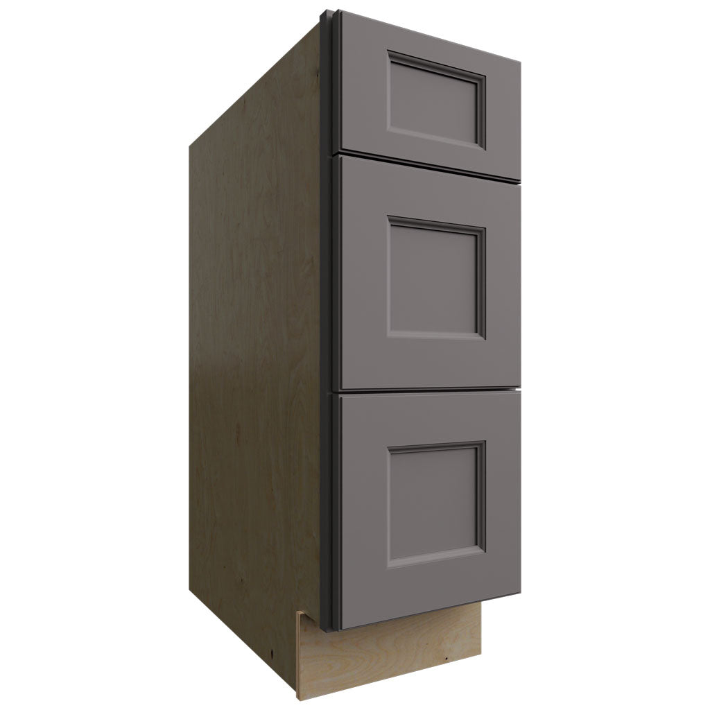 DB12 - Base - 3 Drawers Cabinet - 12 W X 34-1 2 H X 24 D - Fusion Stone