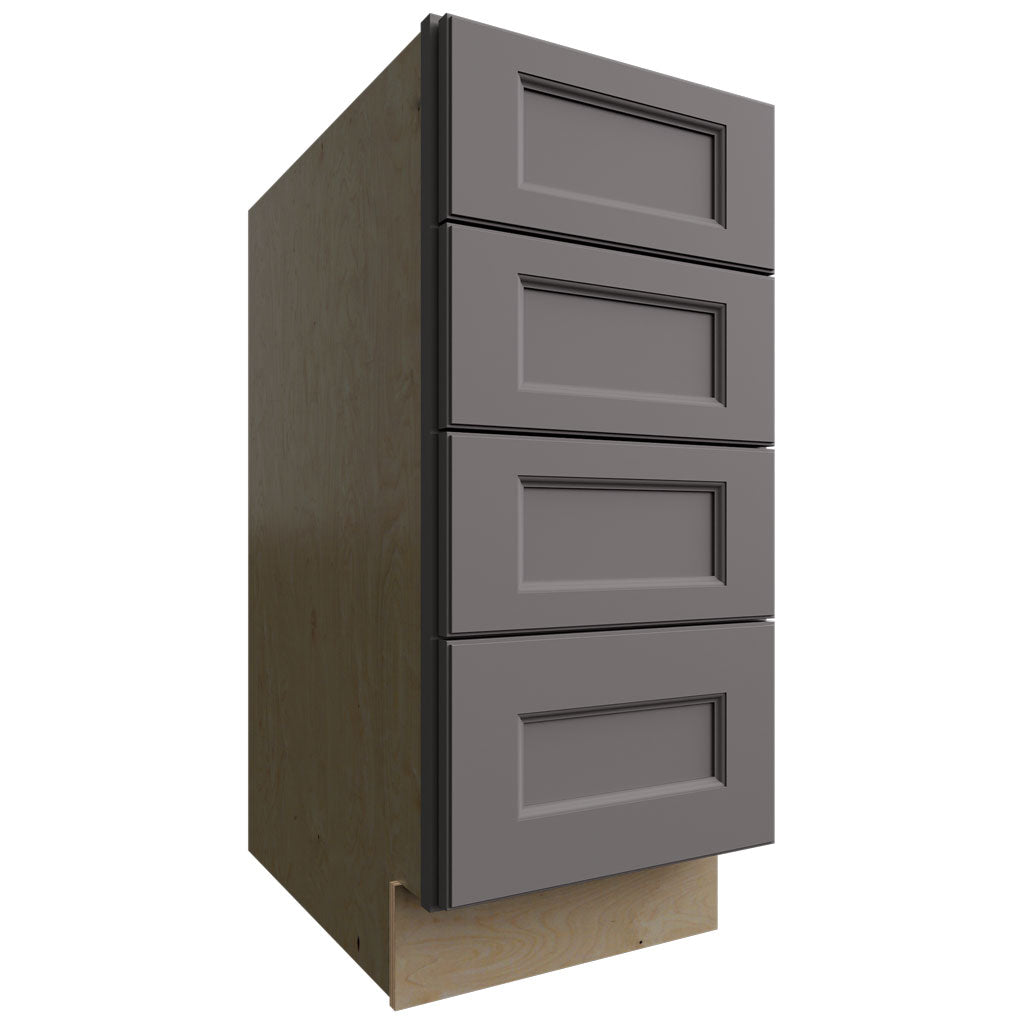 DB15-4 - Base - 4 Drawers Cabinet - 15 W X 34-1 2 H X 24 D - Fusion Stone