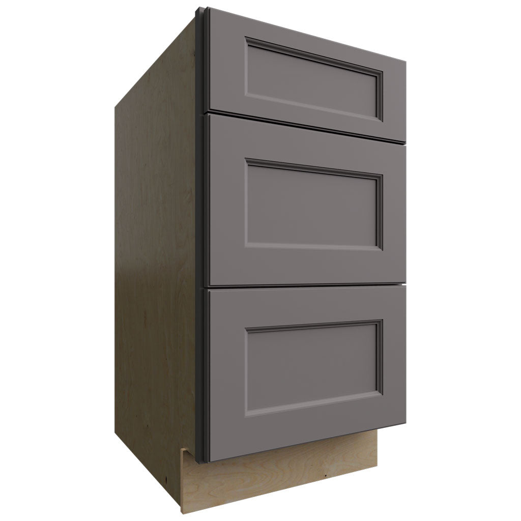 DB18 - Base - 3 Drawers Cabinet - 18 W X 34-1 2 H X 24 D - Fusion Stone