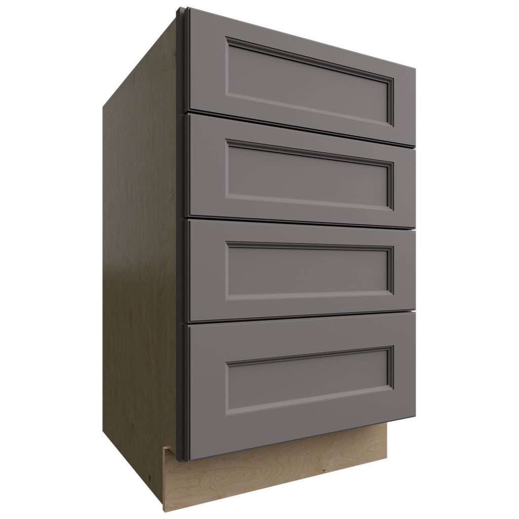 DB21-4 - Base - 4 Drawers Cabinet - 21 W X 34-1 2 H X 24 D - Fusion Stone