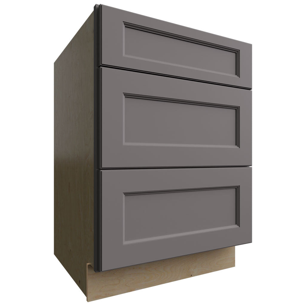 DB24 - Base - 3 Drawers Cabinet - 24 W X 34-1 2 H X 24 D - Fusion Stone