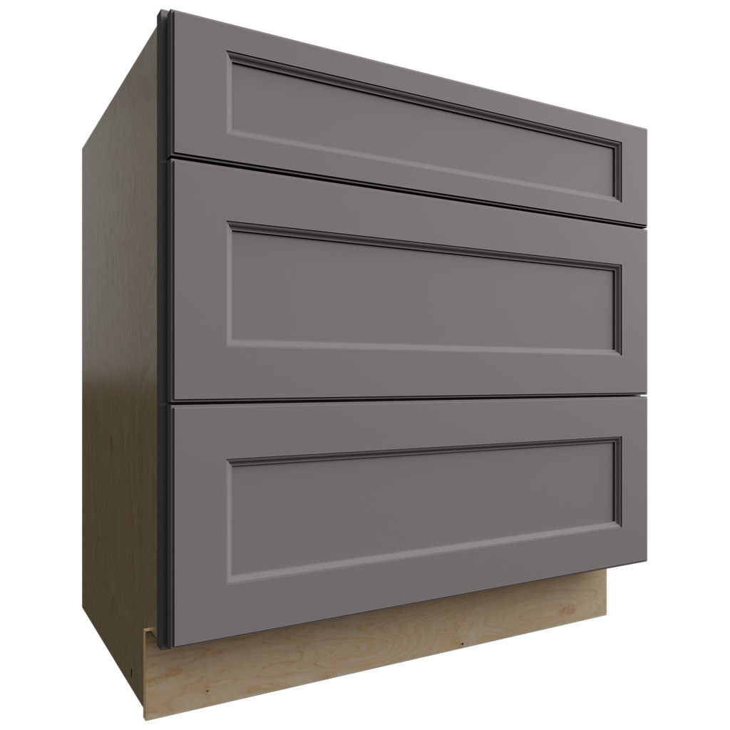 DB33 - Base - 3 Drawers Cabinet - 33 W X 34-1 2 H X 24 D - Fusion Stone